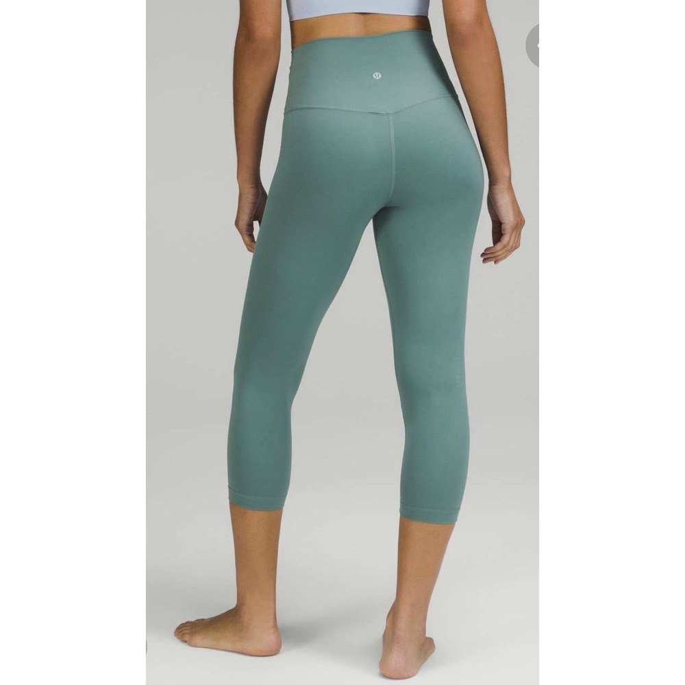 LULULEMON Pants Womens 4 TIDEWATER TEAL Green Align Jogger Crop 23" Nulu LW6BFSS